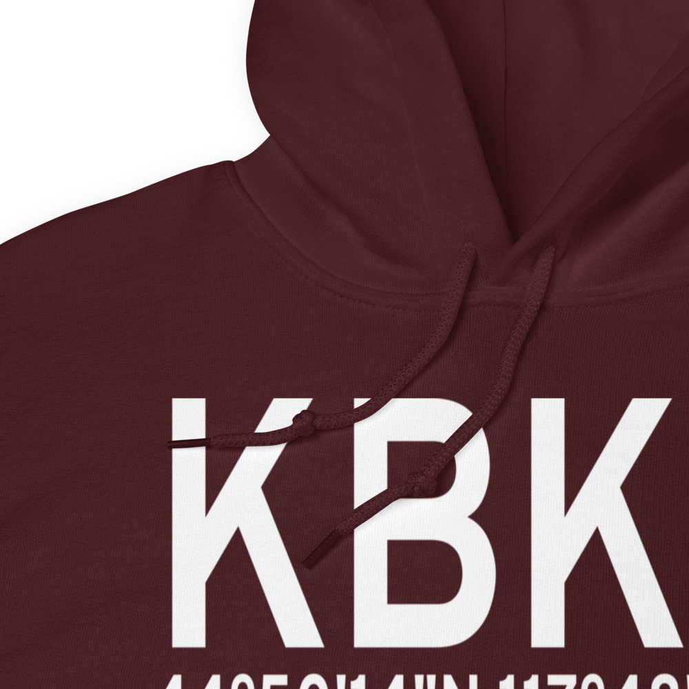 Baker City Municipal Airport (KBKE) ICAO Hoodie Sweatshirt 
