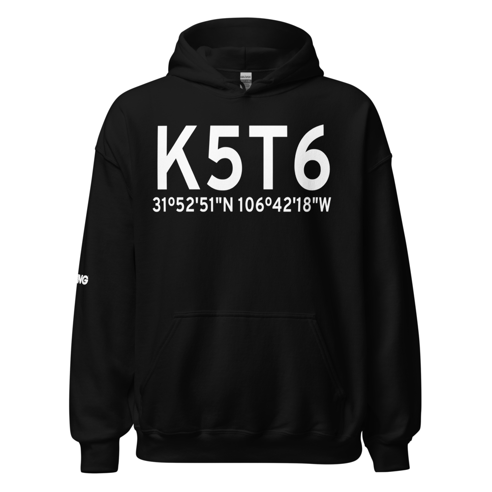 Doña Ana County International Jetport (K5T6) ICAO Hoodie Sweatshirt 