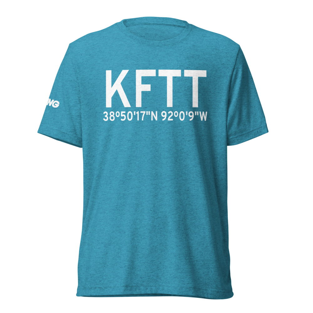 Elton Hensley Memorial Airport (KFTT) ICAO Tri-blend T-Shirt 