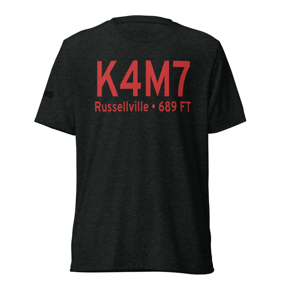 Russellville Logan County Airport (K4M7) ICAO Tri-blend T-Shirt 