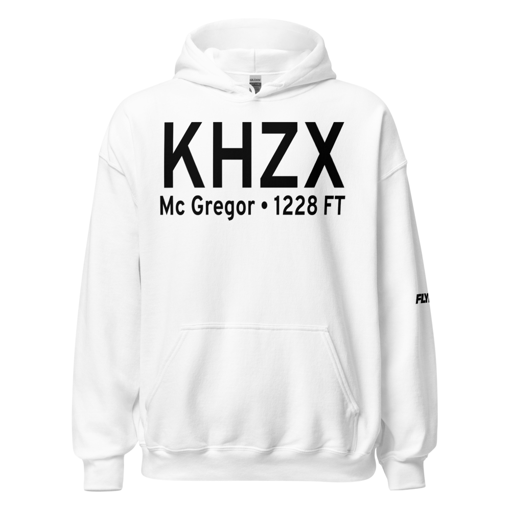 Isedor Iverson Airport (KHZX) ICAO Hoodie Sweatshirt 