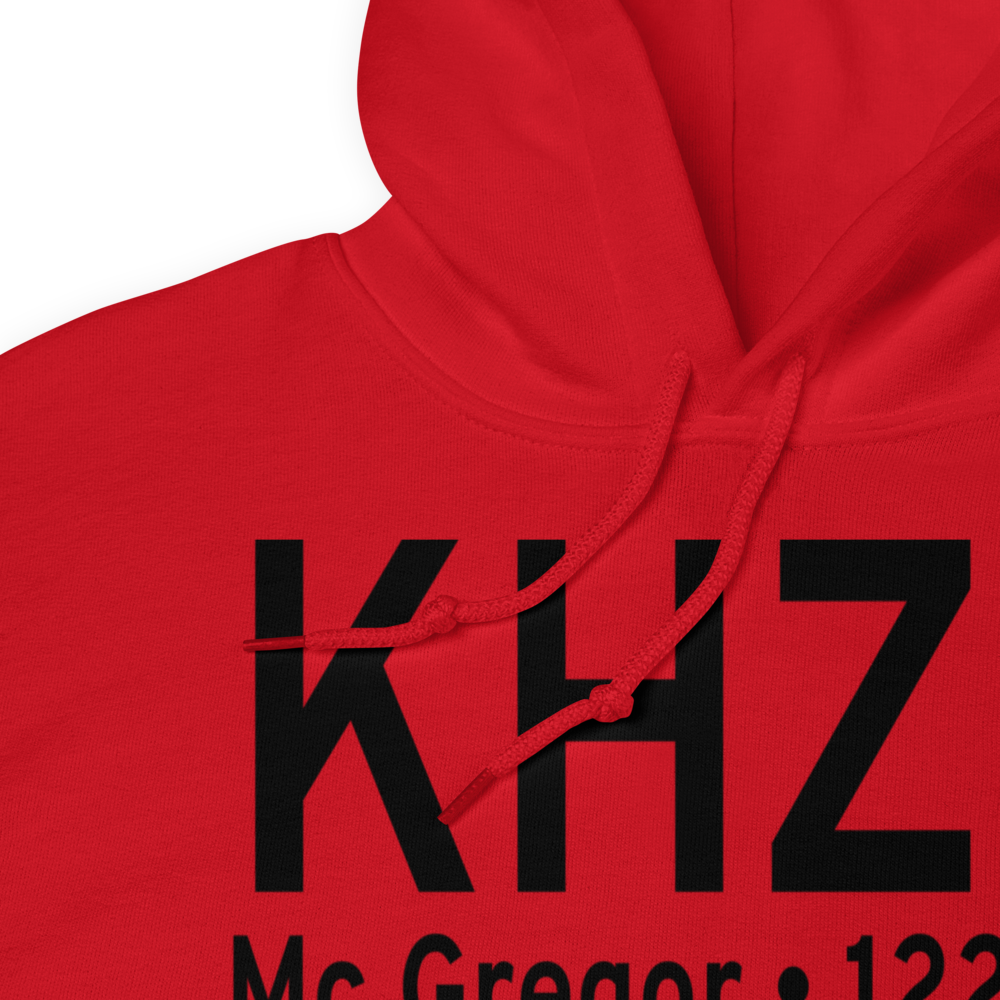 Isedor Iverson Airport (KHZX) ICAO Hoodie Sweatshirt 