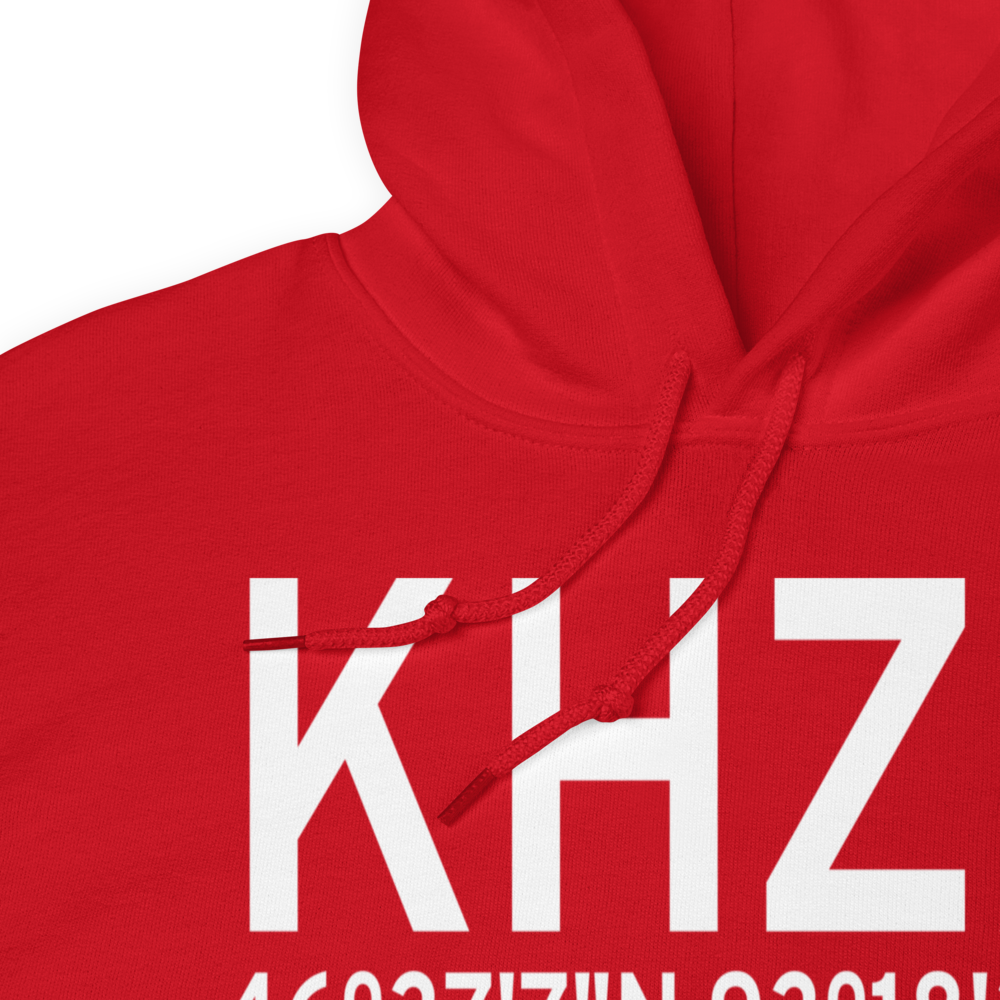 Isedor Iverson Airport (KHZX) ICAO Hoodie Sweatshirt 