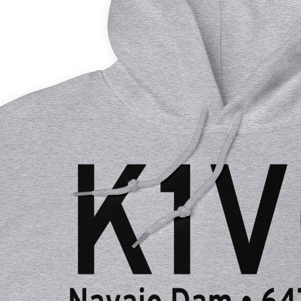 Navajo Lake Airport (K1V0) ICAO Hoodie Sweatshirt 