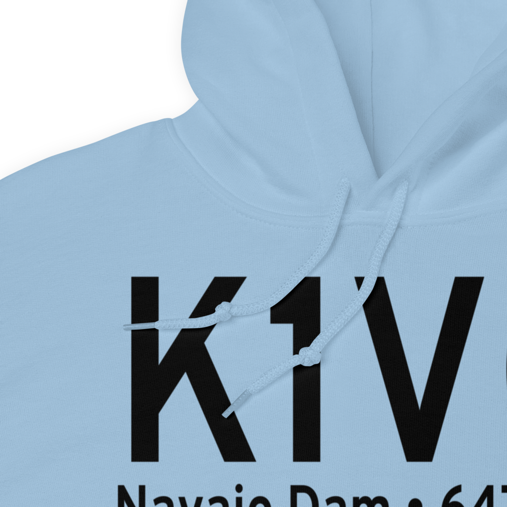 Navajo Lake Airport (K1V0) ICAO Hoodie Sweatshirt 
