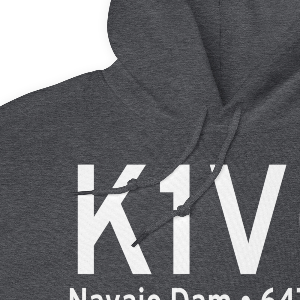 Navajo Lake Airport (K1V0) ICAO Hoodie Sweatshirt 