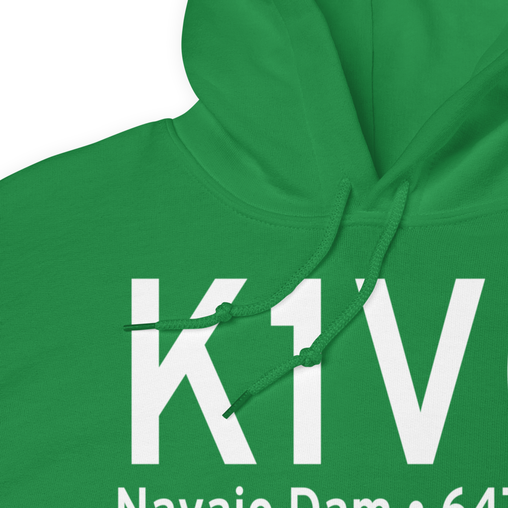Navajo Lake Airport (K1V0) ICAO Hoodie Sweatshirt 