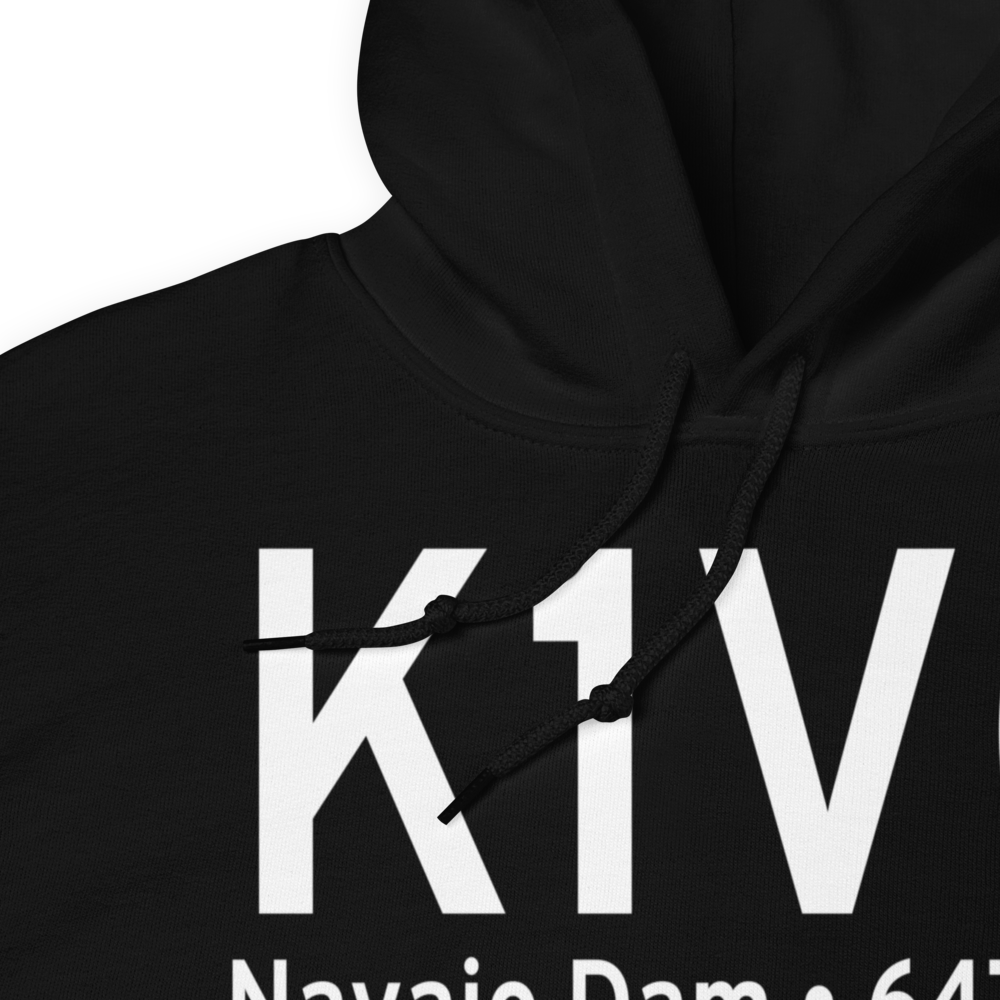Navajo Lake Airport (K1V0) ICAO Hoodie Sweatshirt 