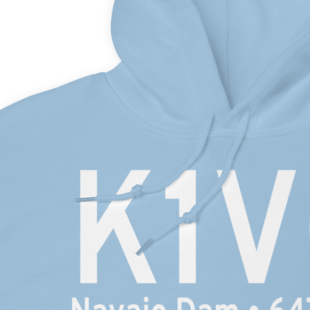 Navajo Lake Airport (K1V0) ICAO Hoodie Sweatshirt 