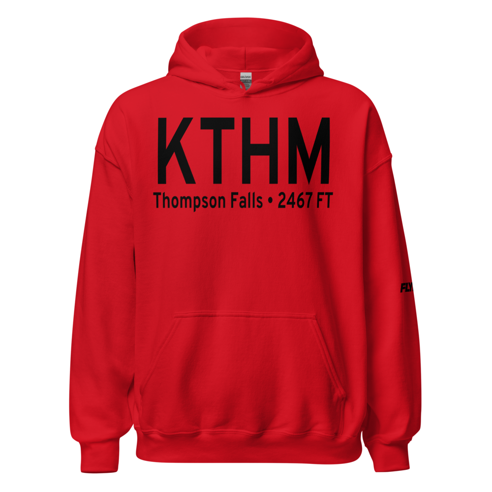 Thompson Falls Airport (KTHM) ICAO Hoodie Sweatshirt 
