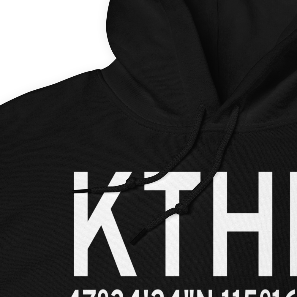 Thompson Falls Airport (KTHM) ICAO Hoodie Sweatshirt 