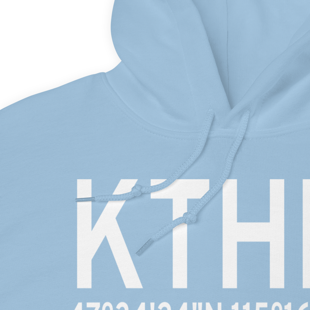 Thompson Falls Airport (KTHM) ICAO Hoodie Sweatshirt 