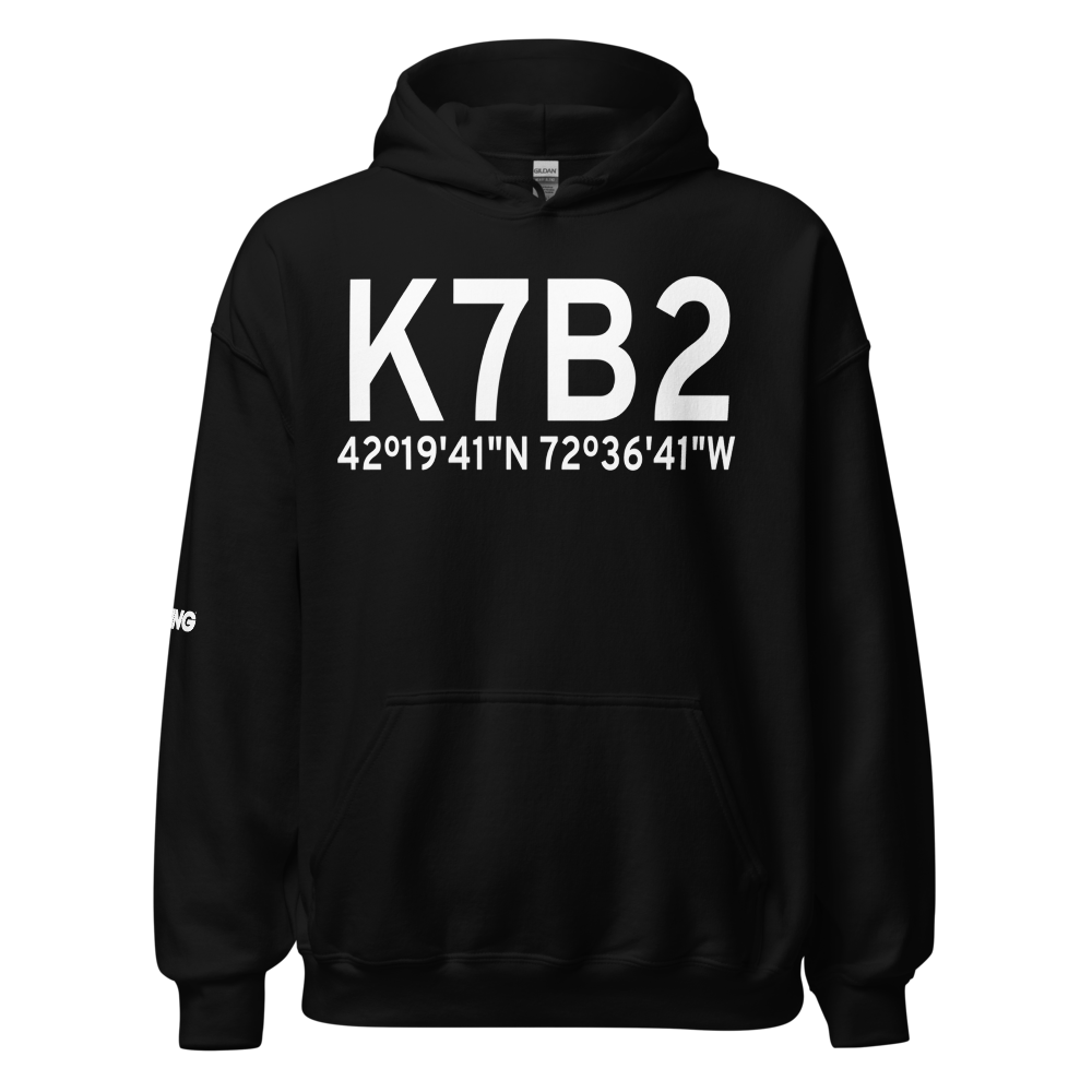 Northampton Airport (K7B2) ICAO Hoodie Sweatshirt 