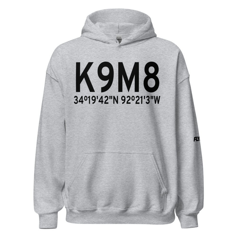 Sheridan Municipal Airport (K9M8) ICAO Hoodie Sweatshirt 