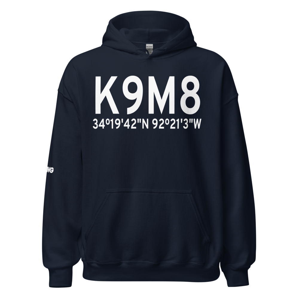 Sheridan Municipal Airport (K9M8) ICAO Hoodie Sweatshirt 