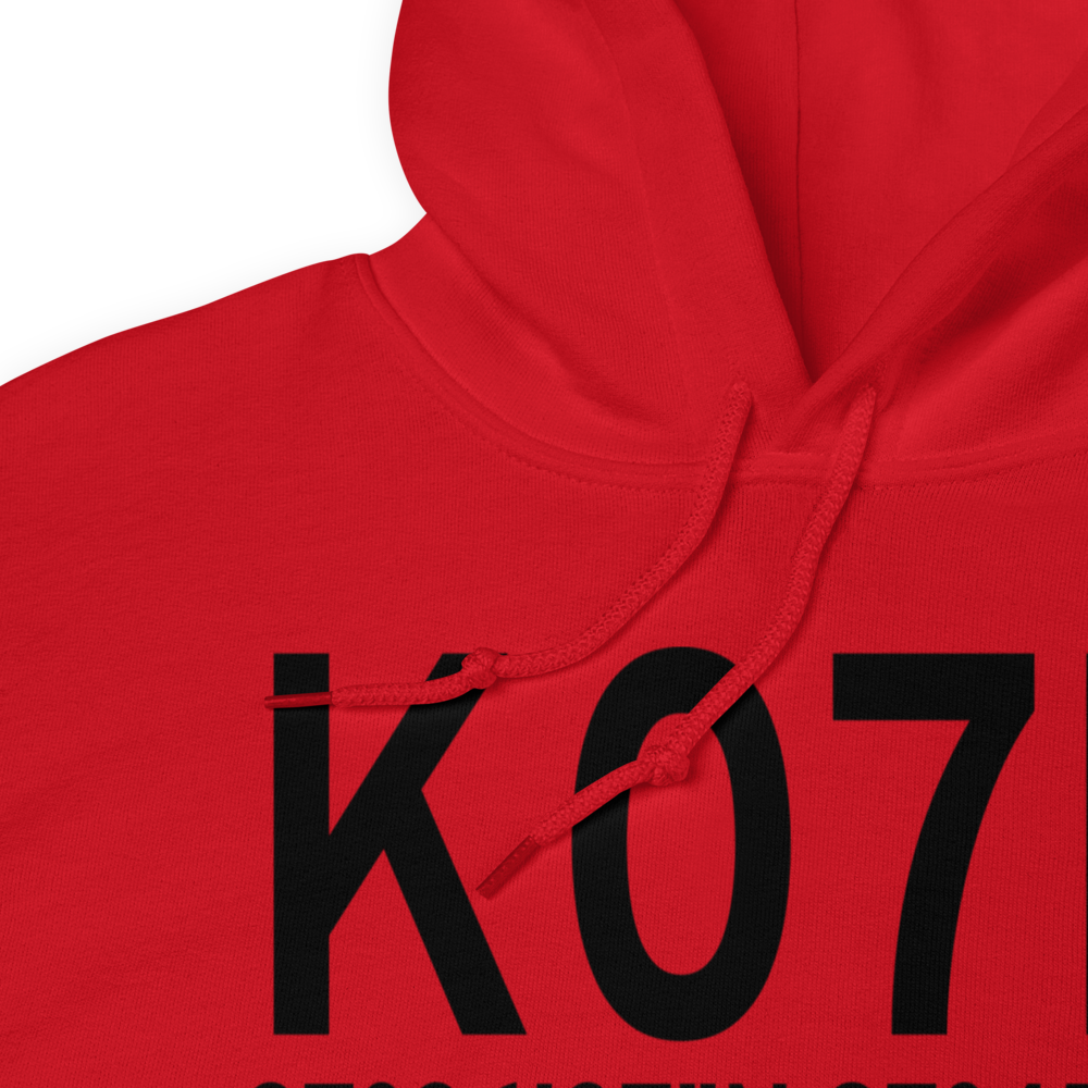 Bishop Municipal Airport (K07R) ICAO Hoodie Sweatshirt 