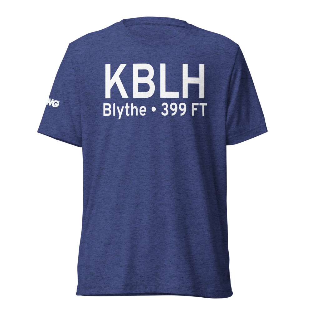 Blythe Airport (KBLH) ICAO Tri-blend T-Shirt 