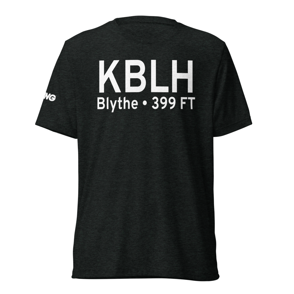 Blythe Airport (KBLH) ICAO Tri-blend T-Shirt 