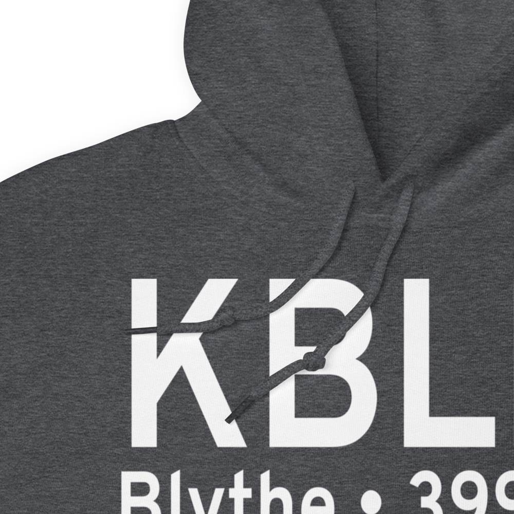 Blythe Airport (KBLH) ICAO Hoodie Sweatshirt 
