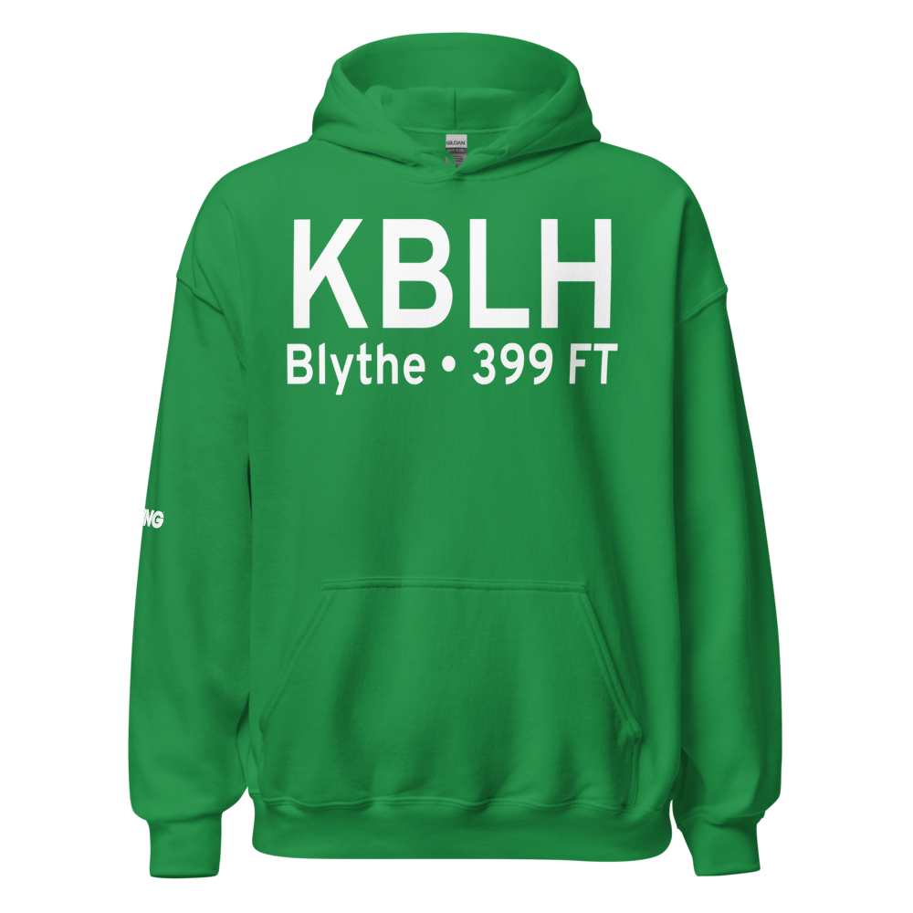 Blythe Airport (KBLH) ICAO Hoodie Sweatshirt 