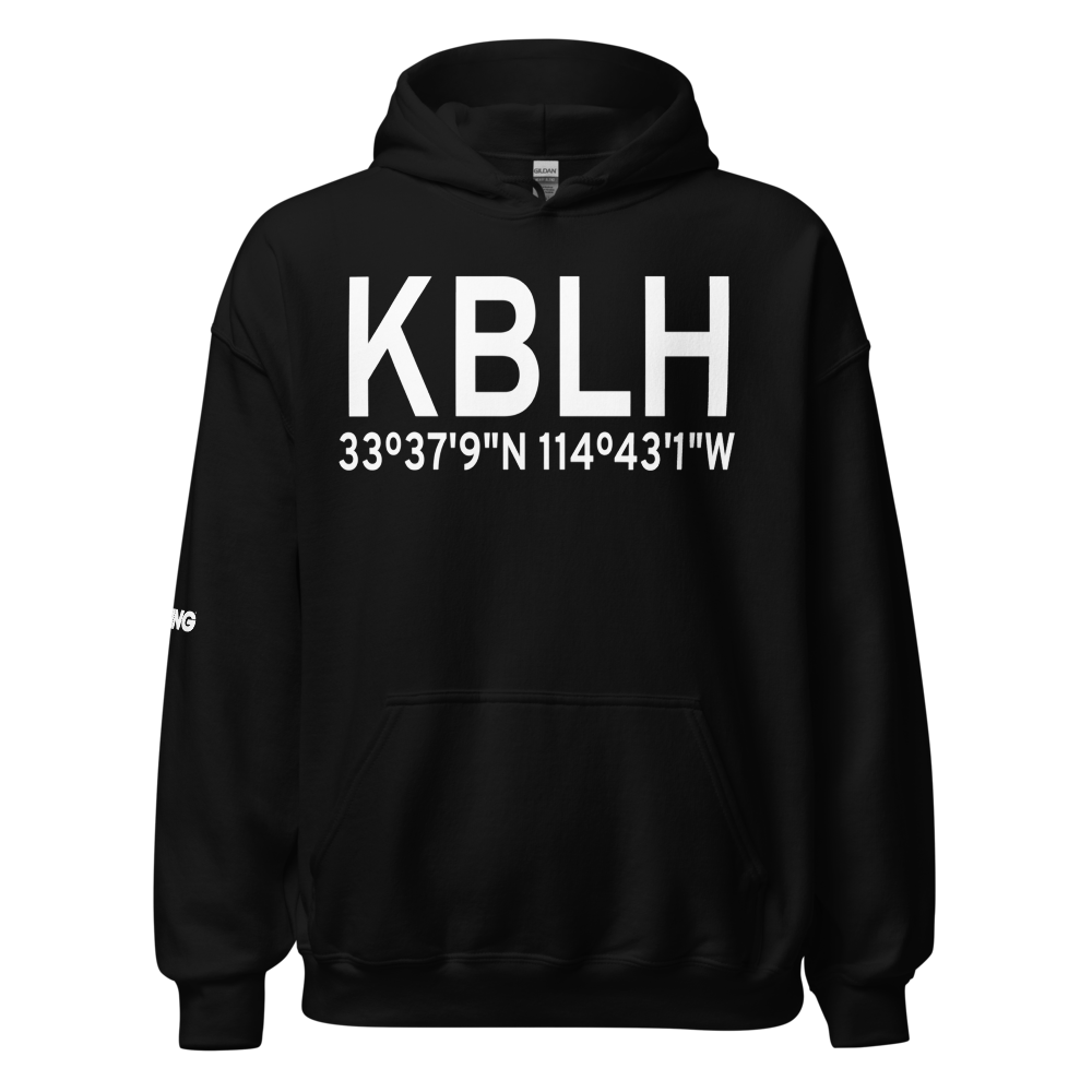 Blythe Airport (KBLH) ICAO Hoodie Sweatshirt 