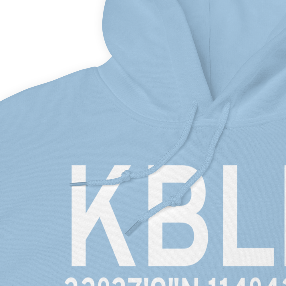 Blythe Airport (KBLH) ICAO Hoodie Sweatshirt 