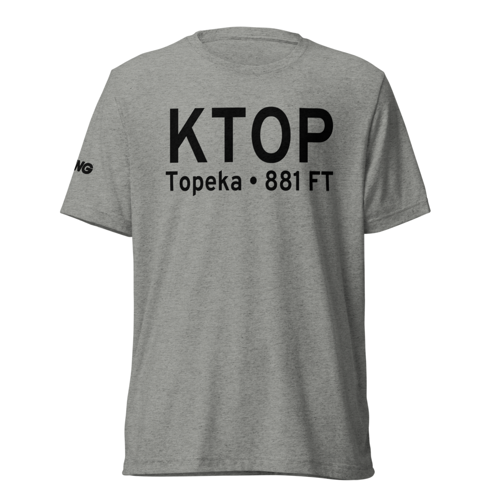 Philip Billard Municipal Airport (KTOP) ICAO Tri-blend T-Shirt 
