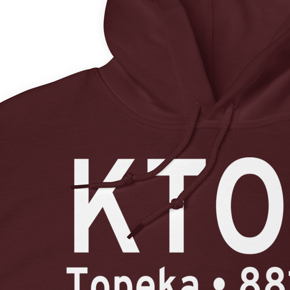 Philip Billard Municipal Airport (KTOP) ICAO Hoodie Sweatshirt 