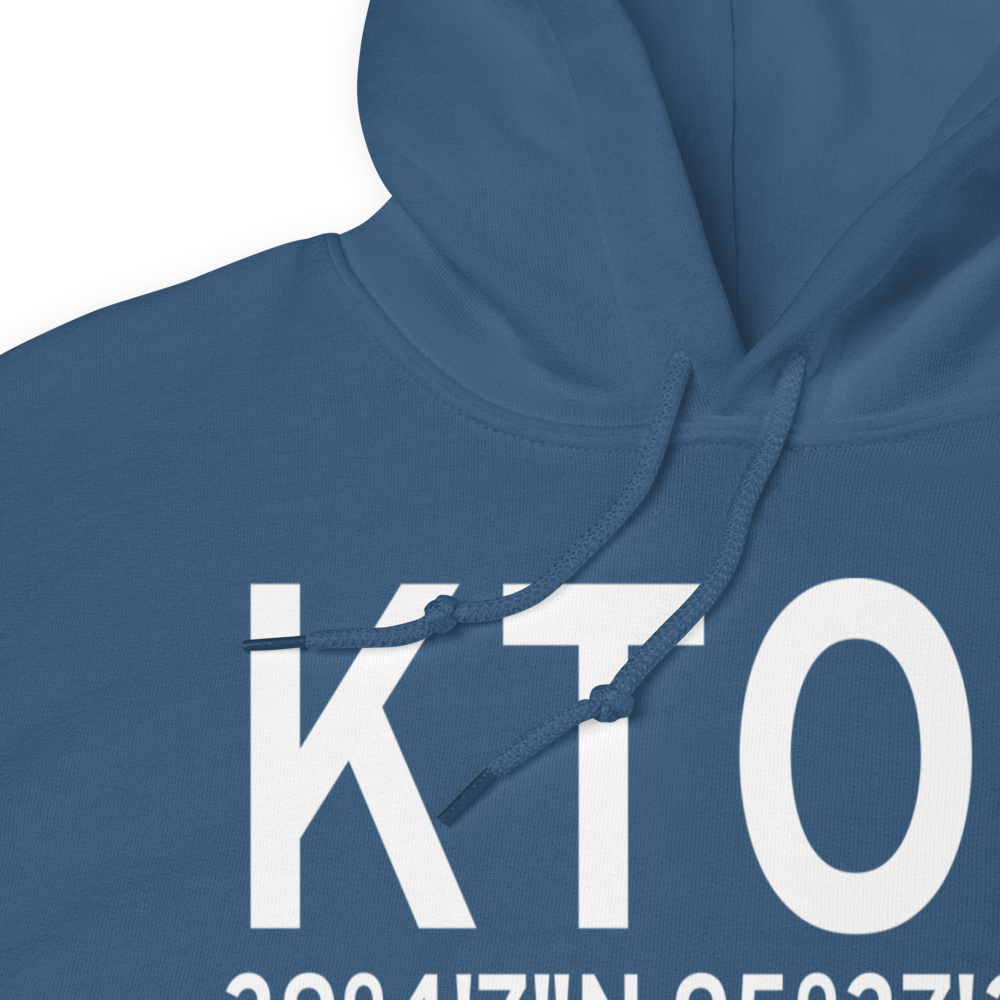Philip Billard Municipal Airport (KTOP) ICAO Hoodie Sweatshirt 