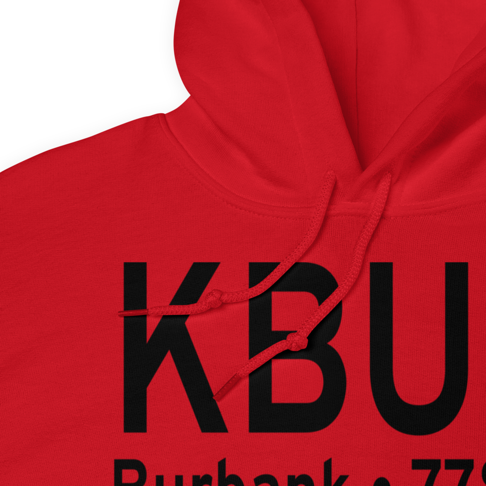 Bob Hope Airport (KBUR) ICAO Hoodie Sweatshirt 