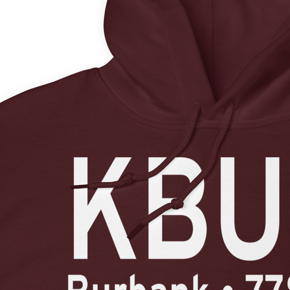 Bob Hope Airport (KBUR) ICAO Hoodie Sweatshirt 