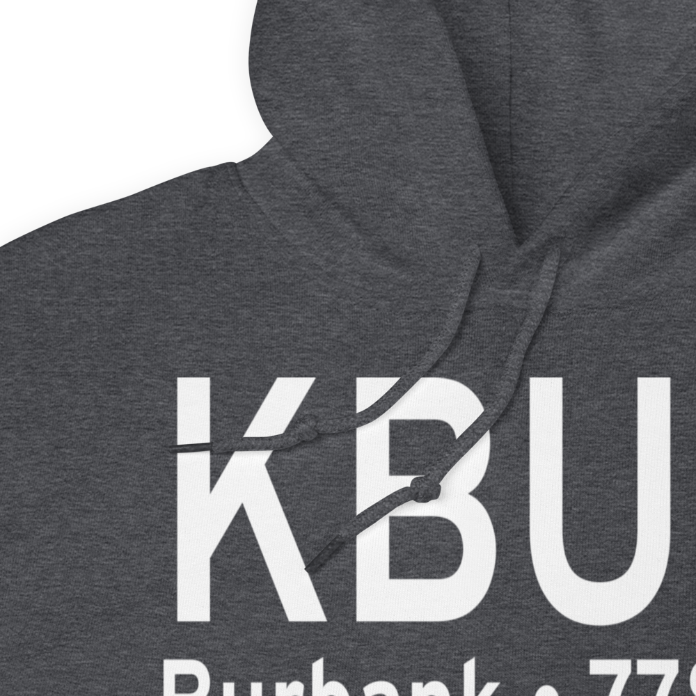 Bob Hope Airport (KBUR) ICAO Hoodie Sweatshirt 