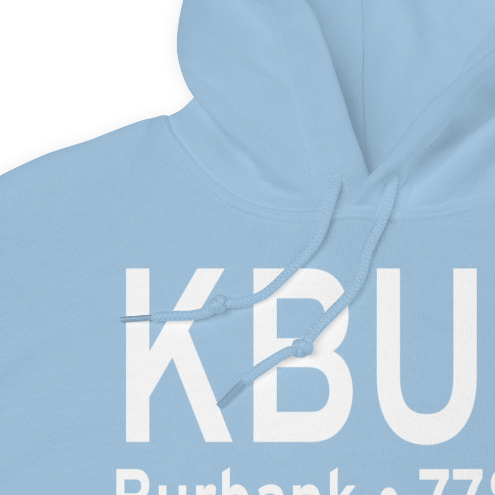 Bob Hope Airport (KBUR) ICAO Hoodie Sweatshirt 