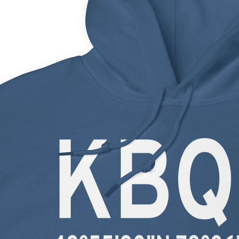 Buffalo Lancaster Regional Airport (KBQR) ICAO Hoodie Sweatshirt 