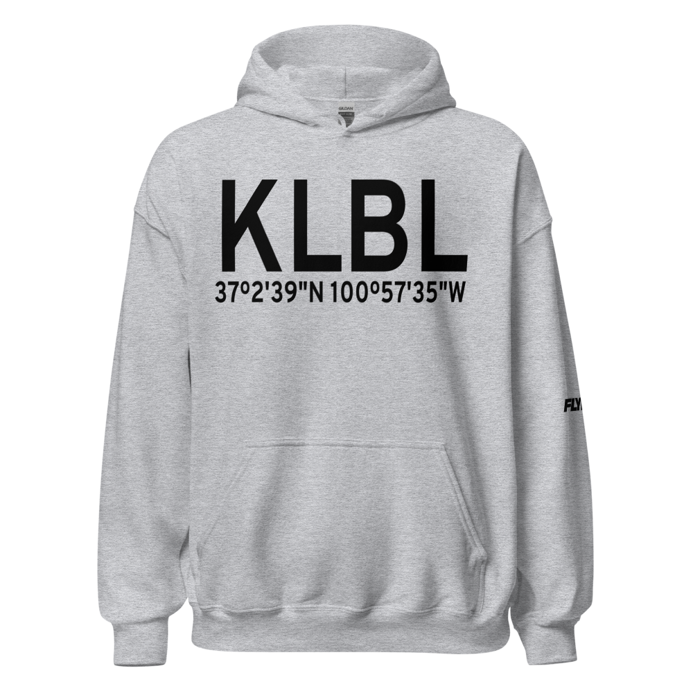 Liberal Mid-America Regional Airport (KLBL) ICAO Hoodie Sweatshirt 