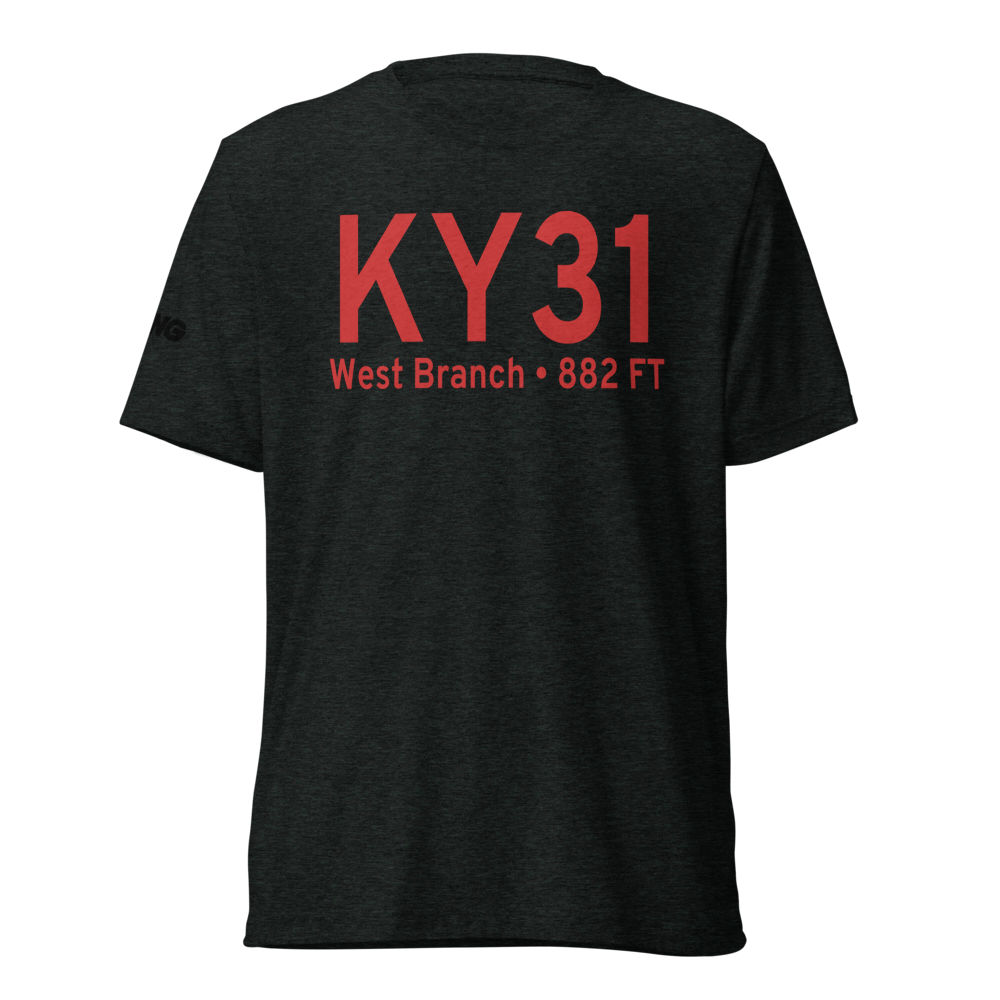 West Branch Community Airport (KY31) ICAO Tri-blend T-Shirt 