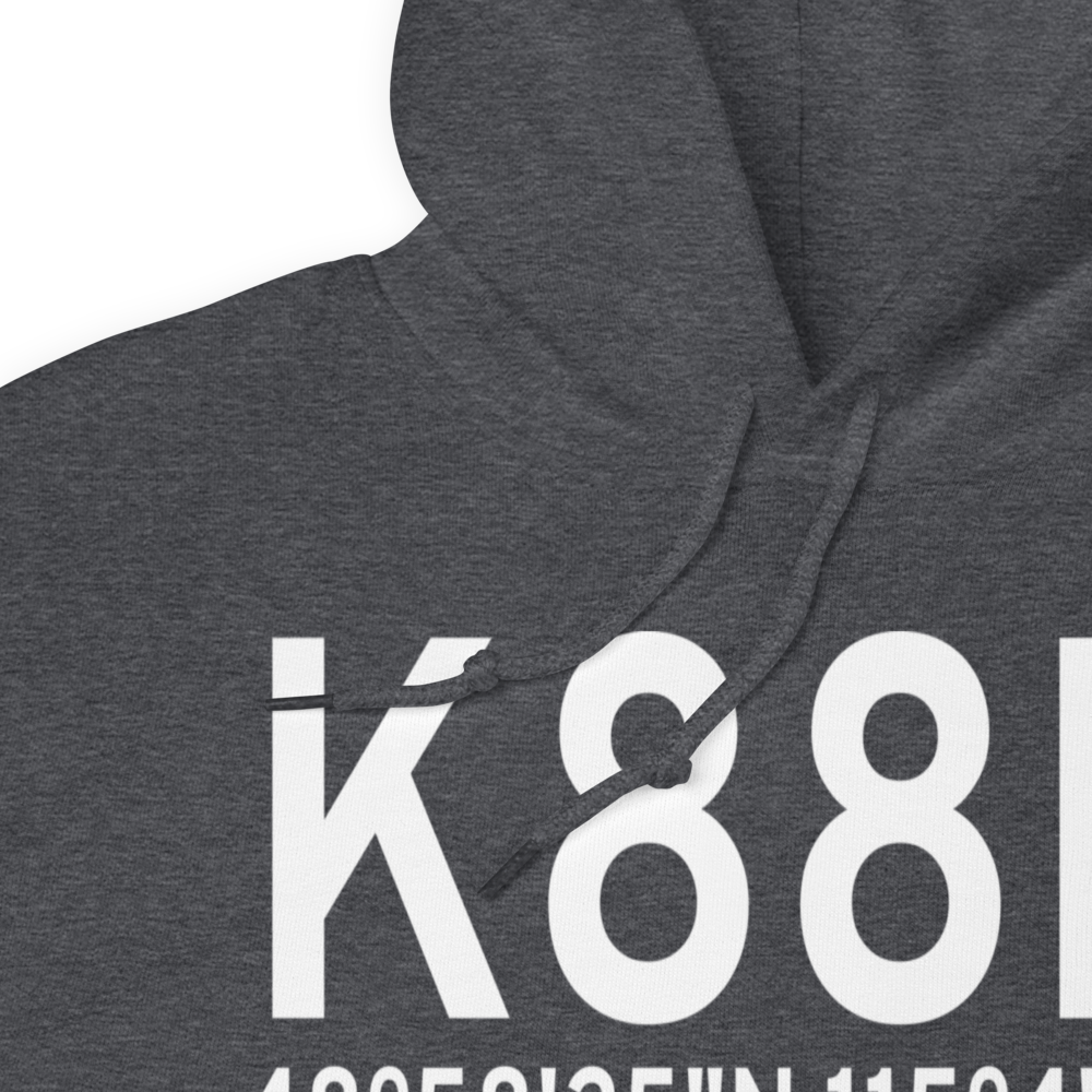 Eureka Airport (K88M) ICAO Hoodie Sweatshirt 