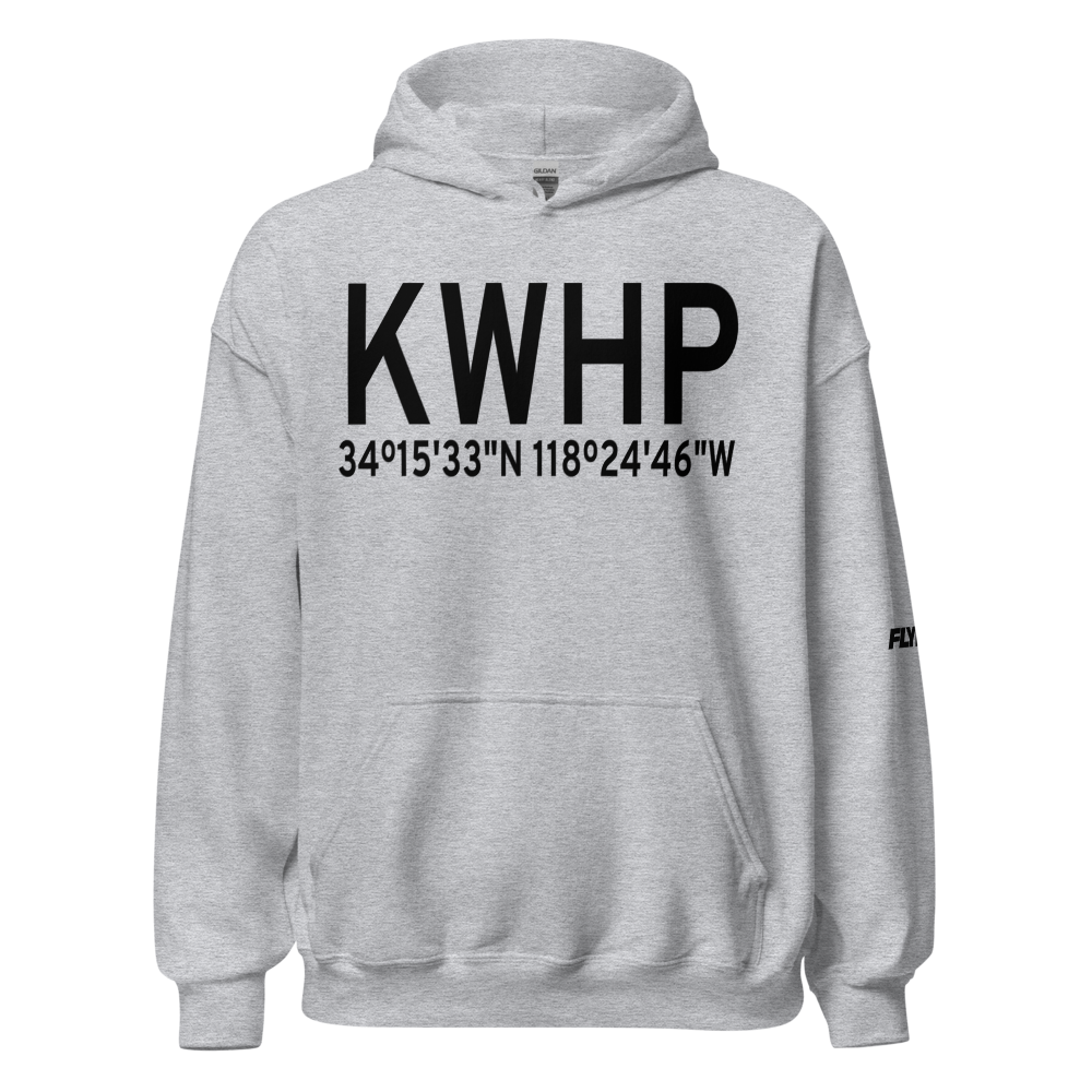 Whiteman Airport (KWHP) ICAO Hoodie Sweatshirt 