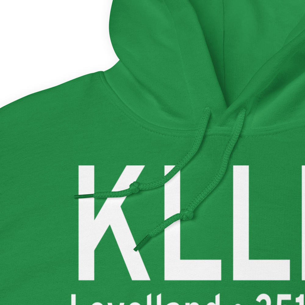 Levelland Municipal Airport (KLLN) ICAO Hoodie Sweatshirt 