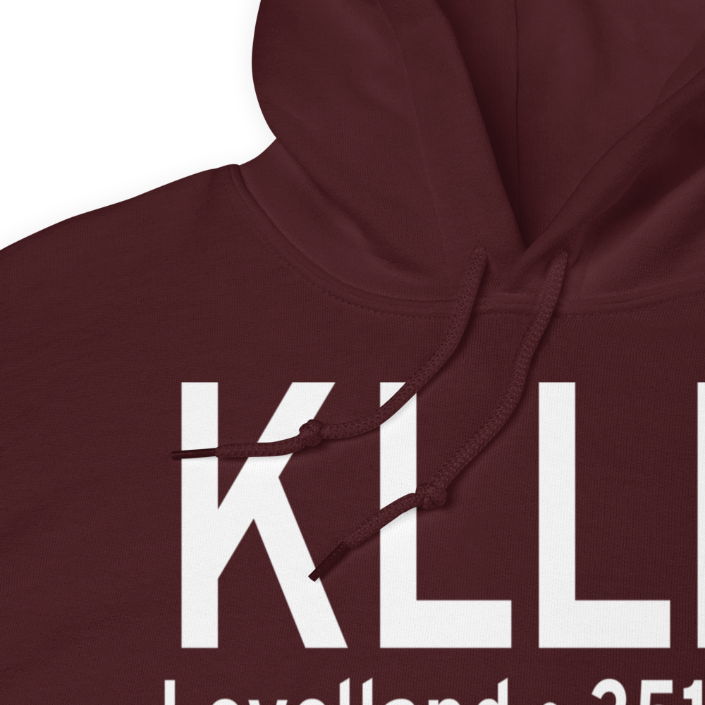 Levelland Municipal Airport (KLLN) ICAO Hoodie Sweatshirt 