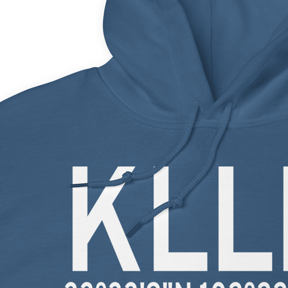 Levelland Municipal Airport (KLLN) ICAO Hoodie Sweatshirt 