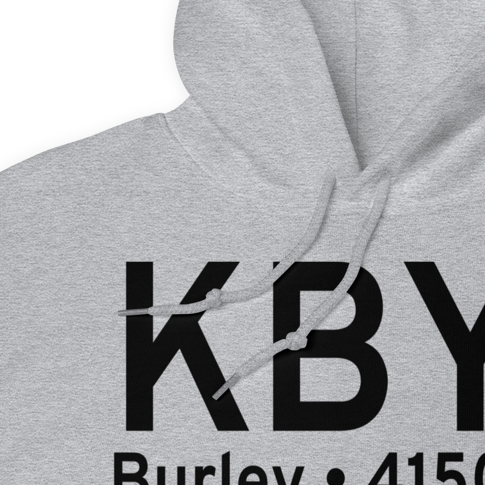 Burley Municipal Airport (KBYI) ICAO Hoodie Sweatshirt 