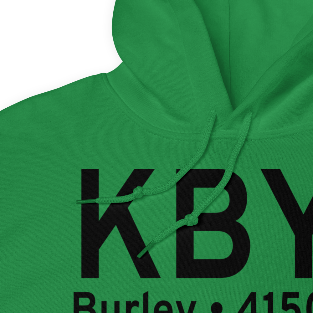 Burley Municipal Airport (KBYI) ICAO Hoodie Sweatshirt 