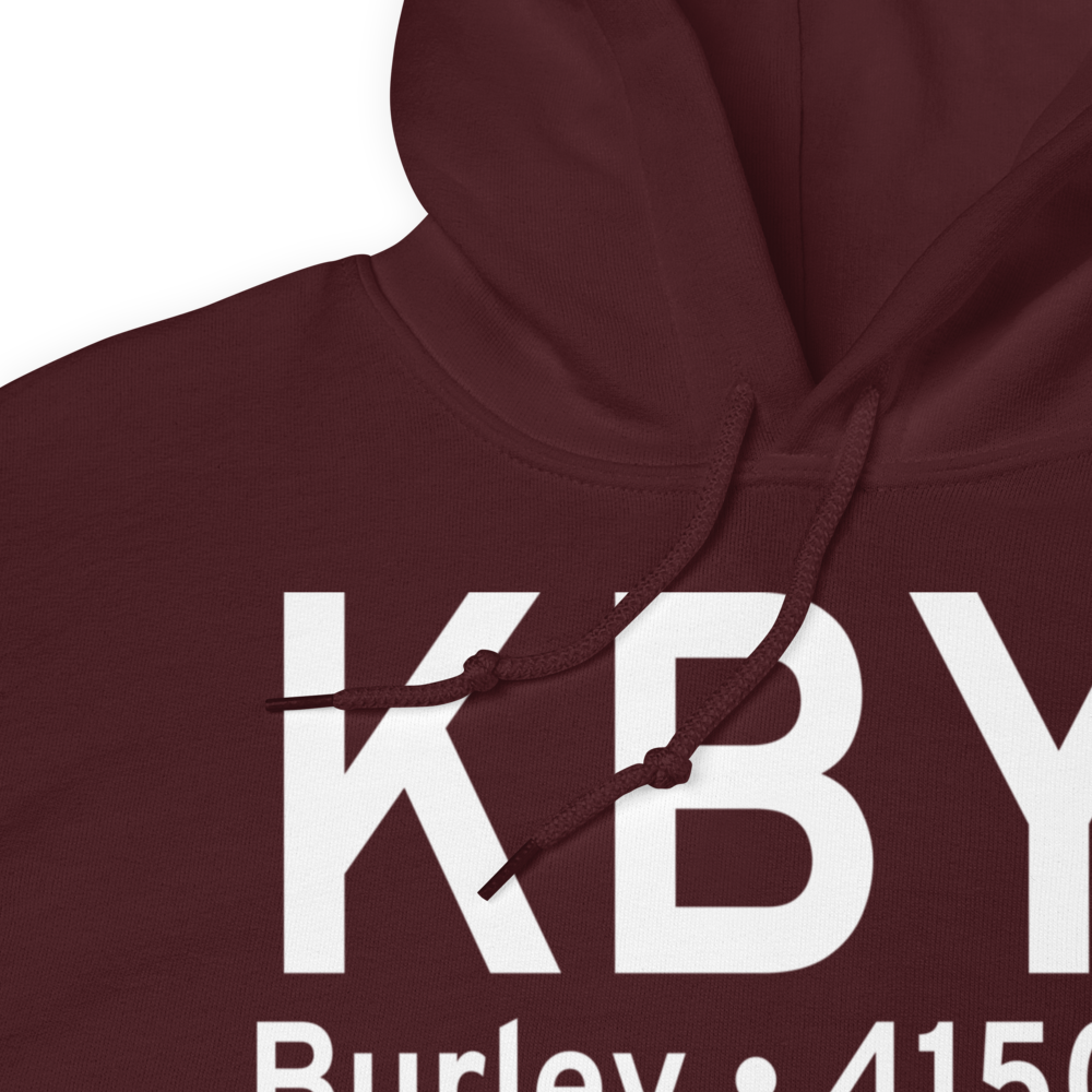 Burley Municipal Airport (KBYI) ICAO Hoodie Sweatshirt 