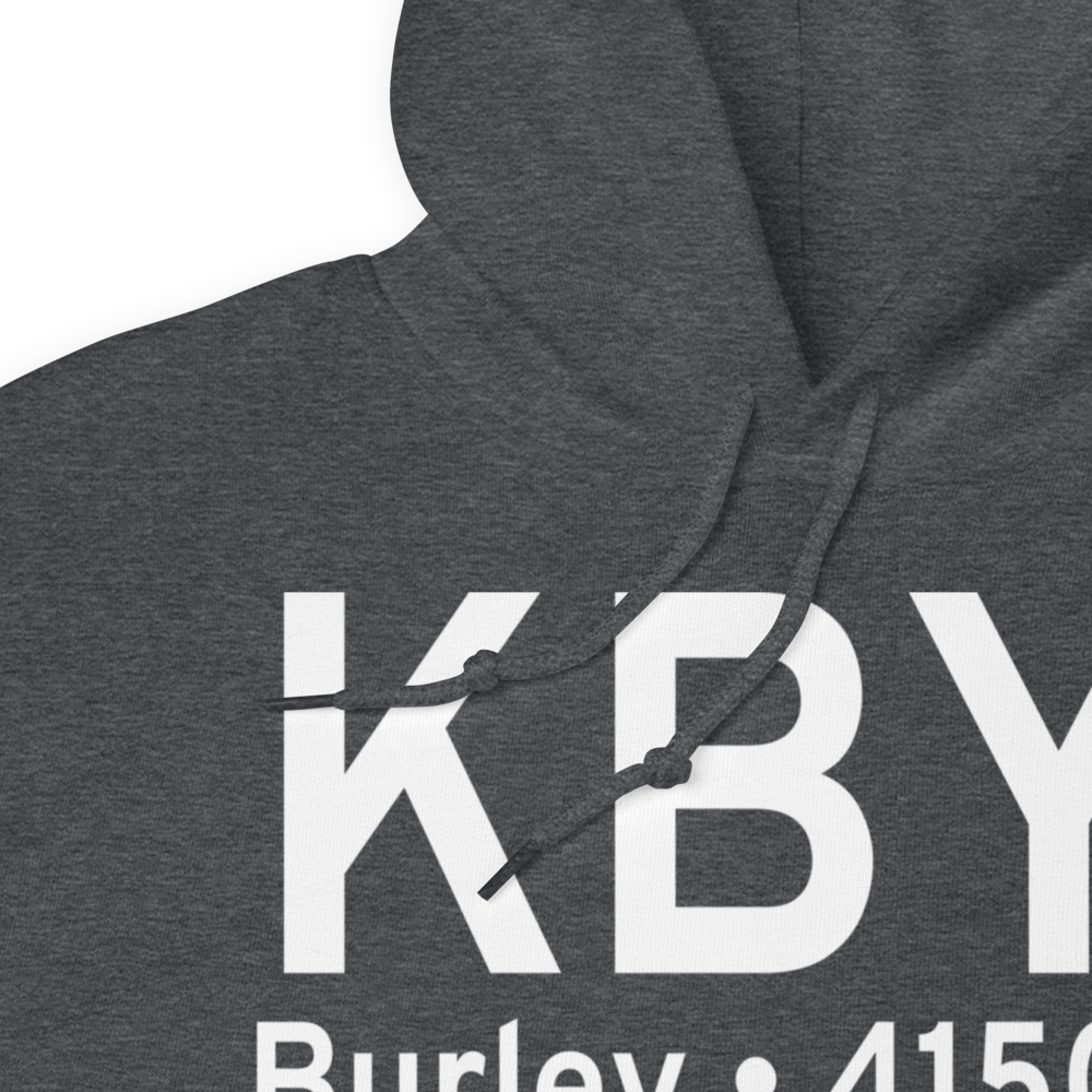 Burley Municipal Airport (KBYI) ICAO Hoodie Sweatshirt 