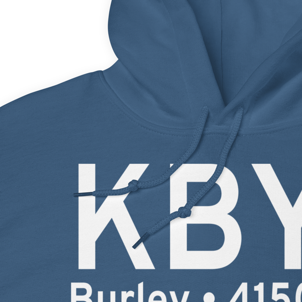 Burley Municipal Airport (KBYI) ICAO Hoodie Sweatshirt 