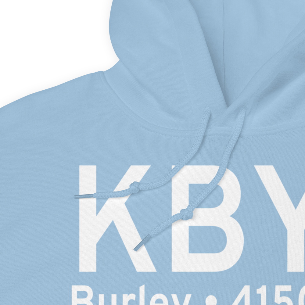 Burley Municipal Airport (KBYI) ICAO Hoodie Sweatshirt 