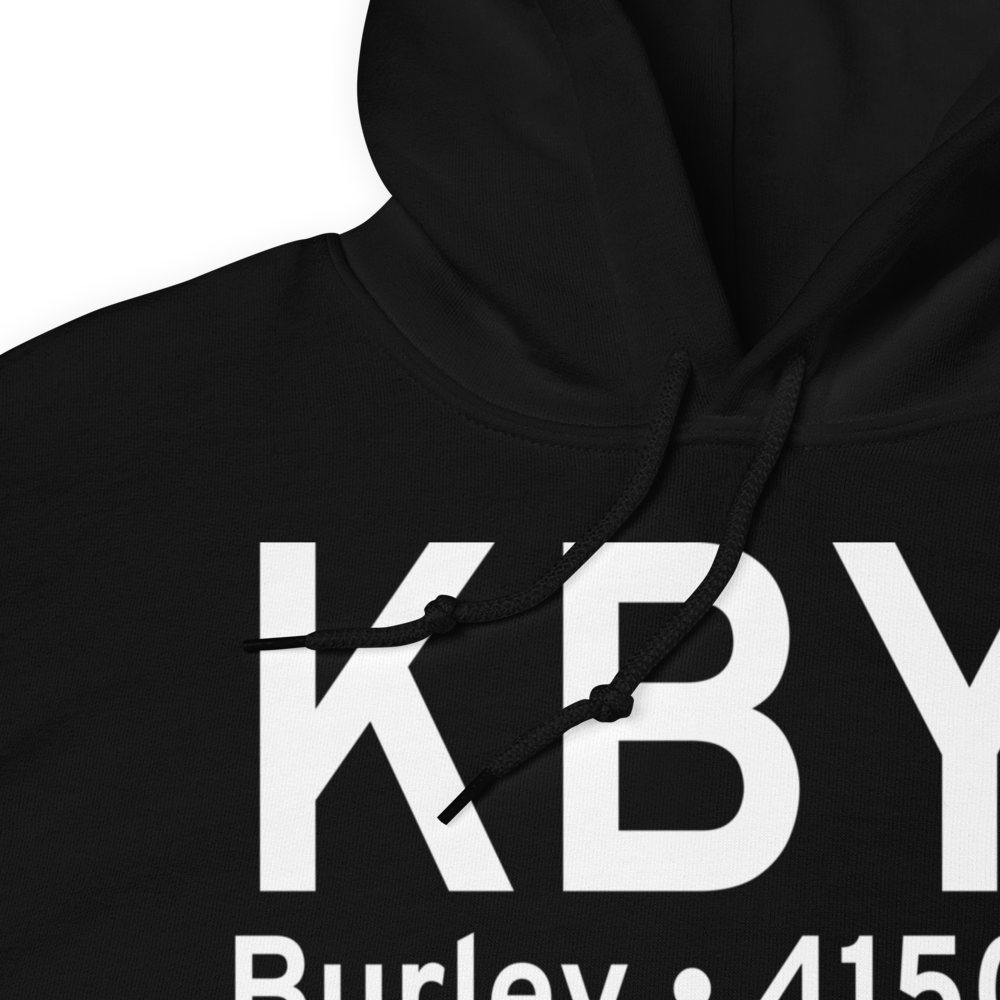Burley Municipal Airport (KBYI) ICAO Hoodie Sweatshirt 