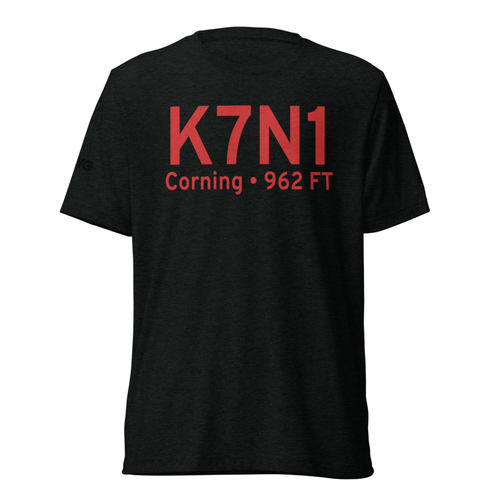 Corning Painted Post Airport (K7N1) ICAO Tri-blend T-Shirt 