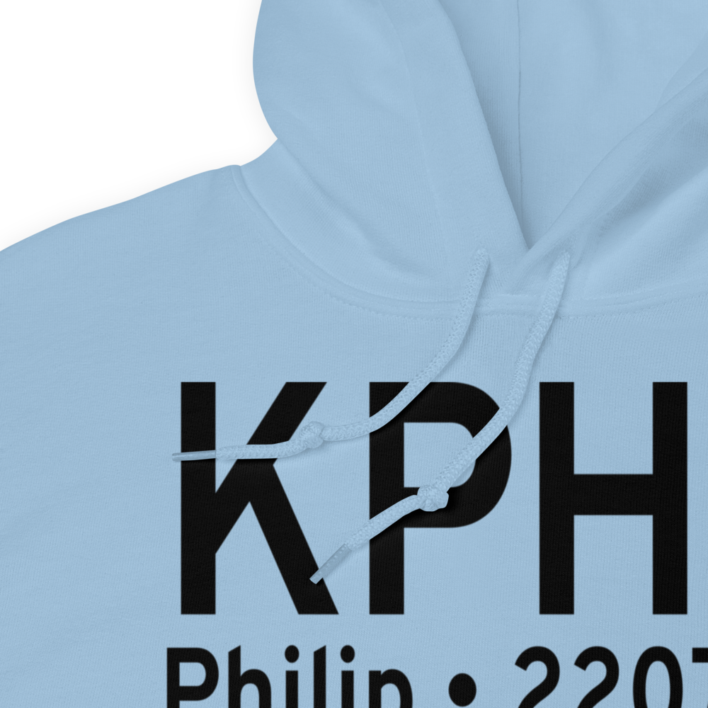 Philip Airport (KPHP) ICAO Hoodie Sweatshirt 